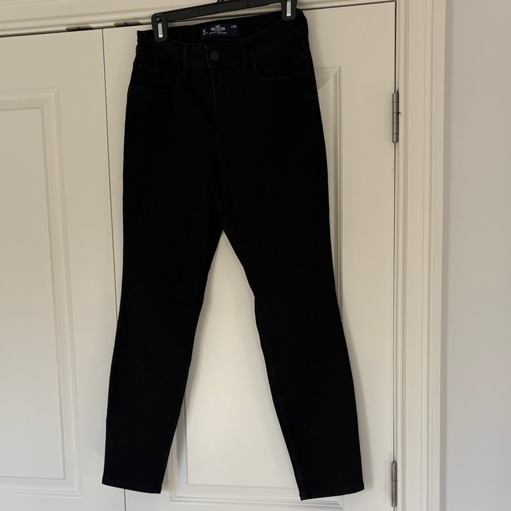 Hollister Black High-Rise Super Skinny Jeans | 4R | Stretch Denim | Like New